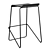 Modern Minimalist Navy Barstool, 2015 3D model small image 4