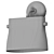 Elegant Cabaret Wall Sconce 3D model small image 1