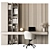 Modern Office Furniture Set 3D model small image 1