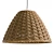 Boho Rattan Ceiling Lamp, Natural 3D model small image 1