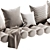 Window Sill Cushion Set 1 3D model small image 3