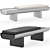 Minotti Pilotis Ottoman Bench 3D model small image 4