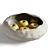 Modern Yellow Apples Bowl Decors 3D model small image 3