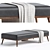 Elegant Beckett Bench for Home 3D model small image 2