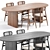 Ferrell Larson Table & Chairs 3D model small image 4