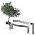 Modern Urban Furniture Set 028 3D model small image 1