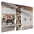 Customized Wardrobe with Decor Option 3D model small image 2