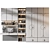 Customized Wardrobe with Decor Option 3D model small image 3