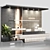 Modern Reception Desk Furniture 3D model small image 1