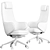 Modern Executive Office Chair Model 3D model small image 4