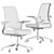 Ergonomic Foam Office Chair with 3D Details 3D model small image 6