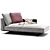 Flexform BRETTON Day Bed - Modern Elegance 3D model small image 1