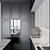Customizable Modern Kitchen Unit 3D model small image 3