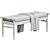 Upholstered Wood Bench Oatmeal Gray 3D model small image 4