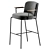 Ergonomic Chic Metal Upholstered Stool 3D model small image 3