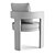 Restoration Hardware Bronte Aluminum Armchair 3D model small image 4