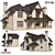 Gothic Mansion 3D Model Kit 3D model small image 1