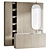 Sleek Bathroom Vanity & Storage 3D model small image 3