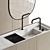 Sleek Bathroom Vanity & Storage 3D model small image 5