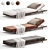 Modern Sun Lounger by Flexform 3D model small image 1