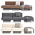 Modern Minotti Twiggy Modular Sofa 3D model small image 4