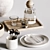 Modern Kitchen Set H16 3D model small image 4