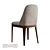 Customizable Velvet Dining Chair 3D model small image 2