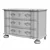 Luxury Gustave III Chest Drawers 3D model small image 3