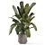 Artisan Stone Pot Indoor Plants 3D model small image 4