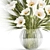 Fields in Glass Vase Bouquet 3D model small image 4