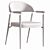 Italian Stainless Steel Dining Chair 3D model small image 3