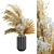 Elegant Pampas Arrangement Vase 3D model small image 1