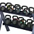 Rugged Gym Dumbbell Rack Stand 3D model small image 3