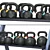 Rugged Gym Dumbbell Rack Stand 3D model small image 4