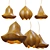 Cherry Wood Flower Pendant Light 3D model small image 4