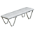 Elegant Vannoy Velvet Bench 3D model small image 3