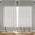 Textured 3D Linen Curtain Model 3D model small image 1