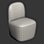 Seamless Textured Compact Dining Chair 3D model small image 5