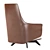 Ergonomic Contemporary KAORI Armchair 3D model small image 4