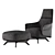 Ergonomic Contemporary KAORI Armchair 3D model small image 9