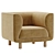 Veneto Velvet Accent Chair 3D model small image 2