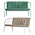 Modern Outdoor Lounge Sofa by BoConcept 3D model small image 4