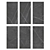 Imperial Black Porcelain Tiles 3D model small image 3