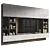 Modern TV Wall Set Design 3D model small image 1