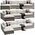 Lakeview 3-Piece Sectional Chaise Sofa 3D model small image 5