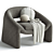 Elegant Armchair Kastaninbaum S975455 3D model small image 3