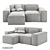 Innovative Minimalist Design Sofa 3D model small image 1