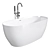 170x75 cm Marble Freestanding Bathtub 3D model small image 1