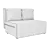 Classic Elegant Laguna Sofa 3D model small image 4