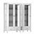 Parisian Chic Display Cabinets 3D model small image 3